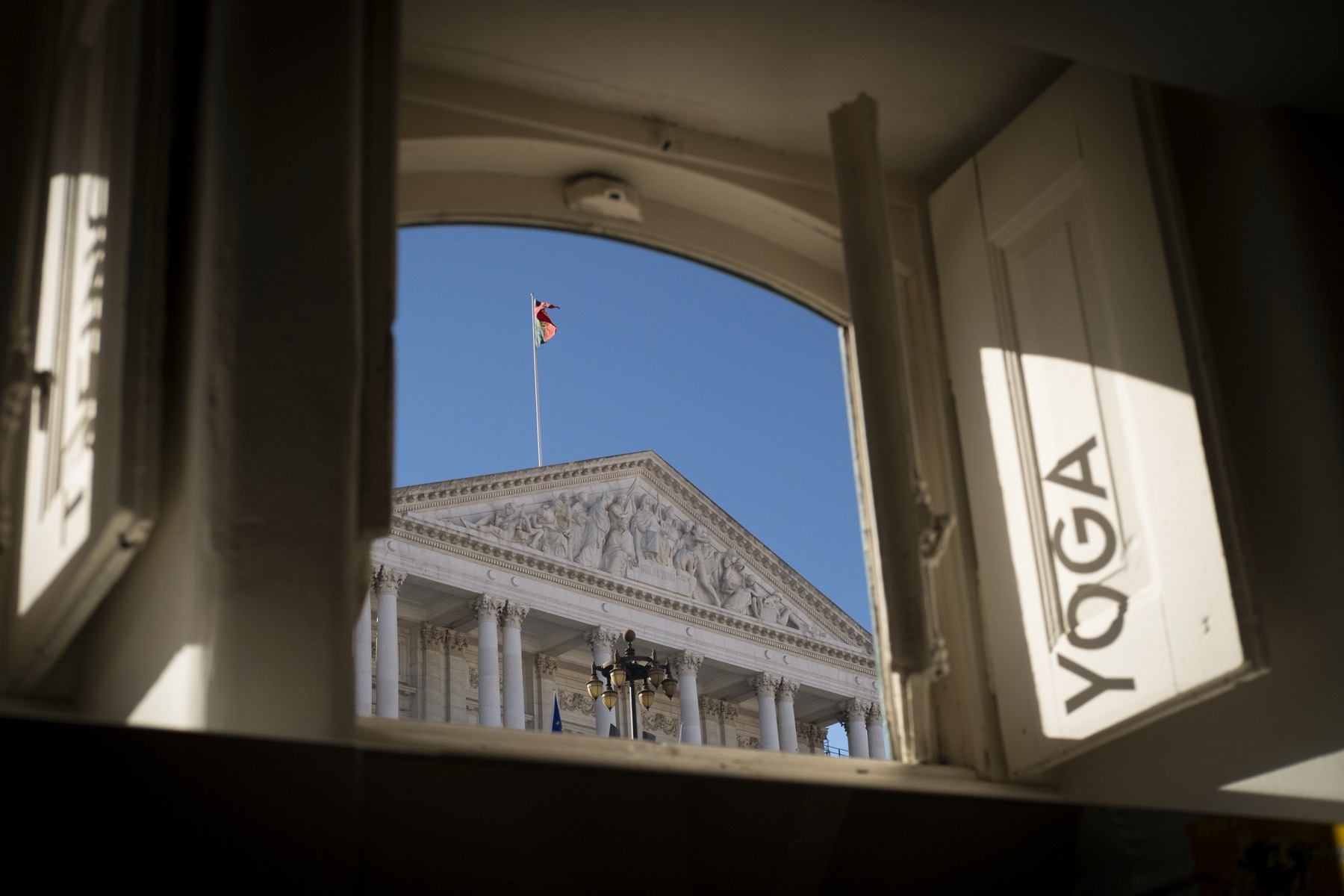 View from A SALA over the Portuguese Parliament, São Bento, Lisbon